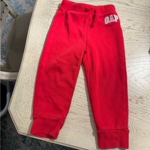 Gap 4T Logo Red Sweatpants